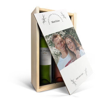 Luc Pirlet Sauvignon Blanc & Syrah - in Holzkiste