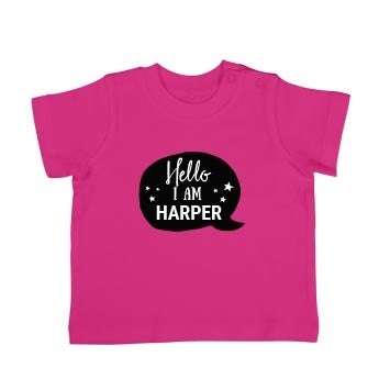 T-shirt til babyer - Korte ærmer - Fuchsia - 50/56