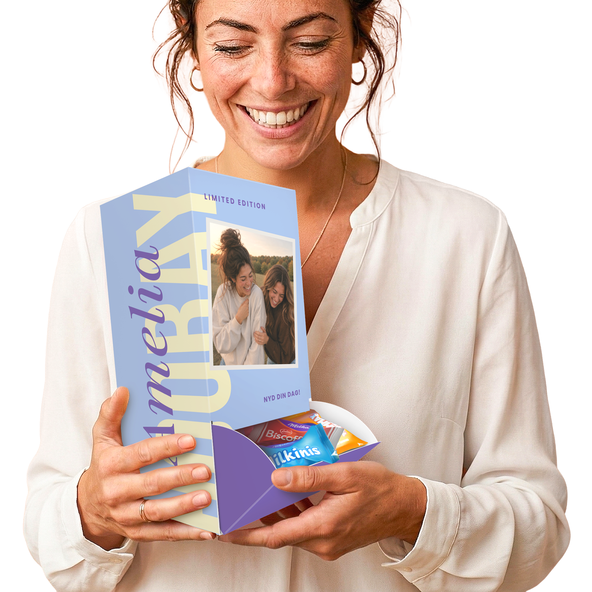 Personaliseret dispenser med Milka Favourites