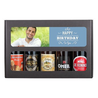 Øl gave sæt fødselsdag - belgisk