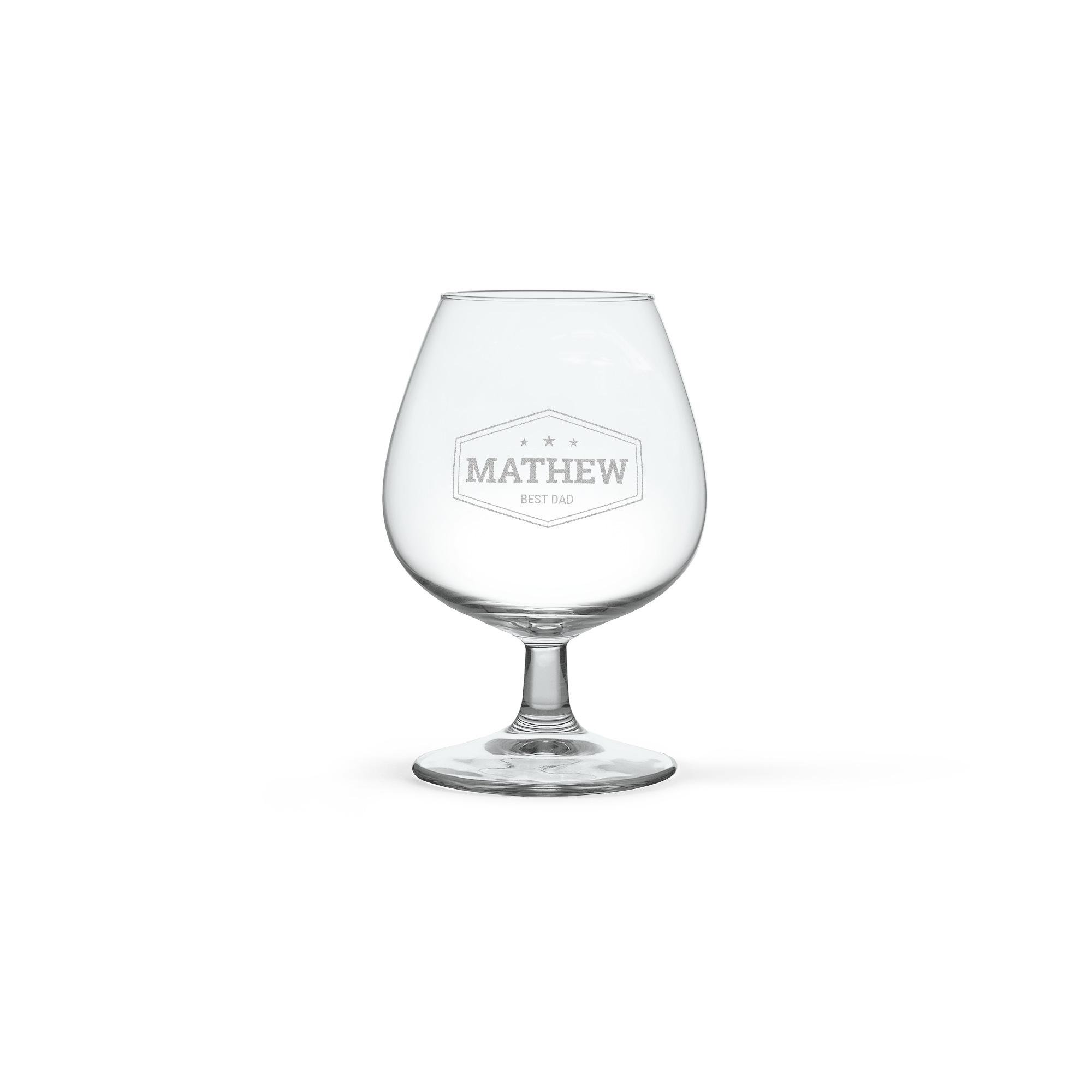 Personalised brandy glass - Engraved