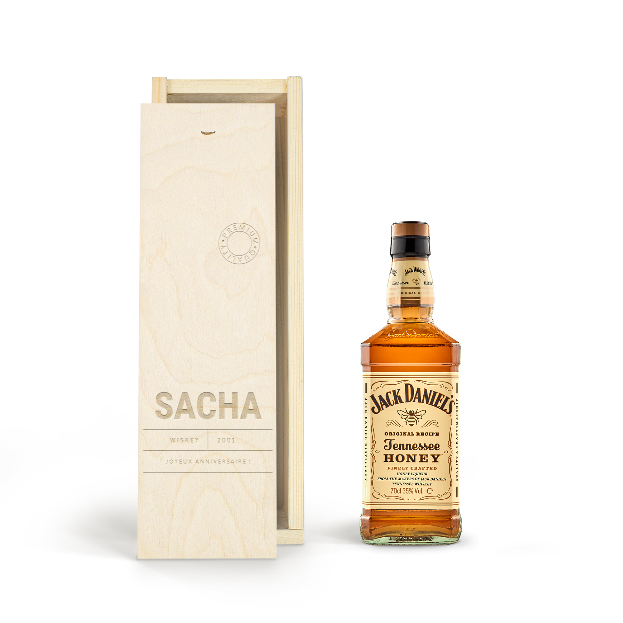 Coffret whisky personnalisé - Jack Daniel's Honey