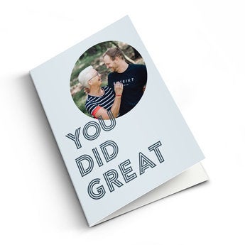 Graduation photo card - XL - Vertical