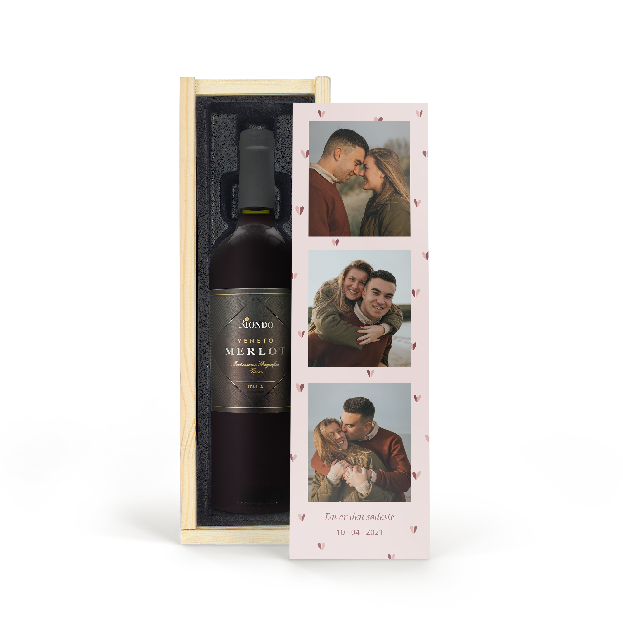 Vinho com caixa personalizada -Riondo Merlot