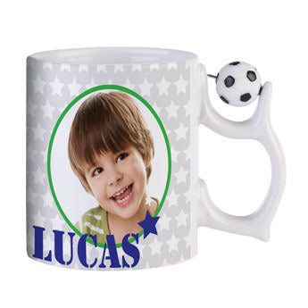 Tasse mit Foto - Fußball - 325 ml