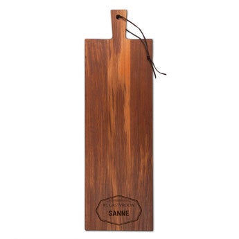 Houten serveerplank - Teak - Langwerpig (M)