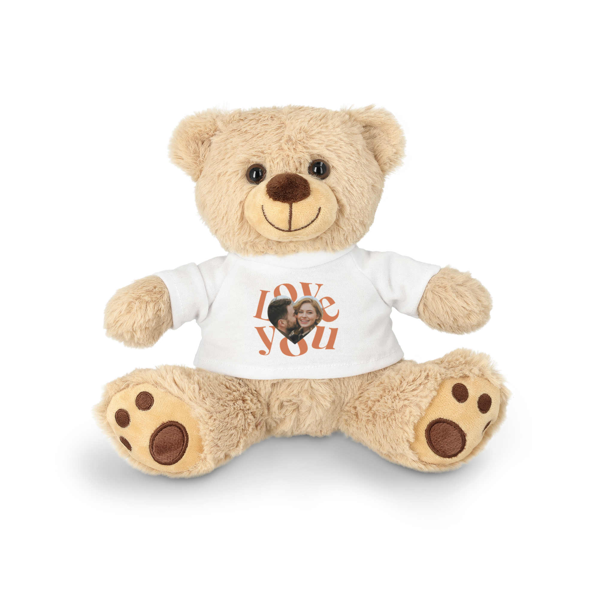 Teddybär mit personalisiertem T-Shirt - 20 cm
