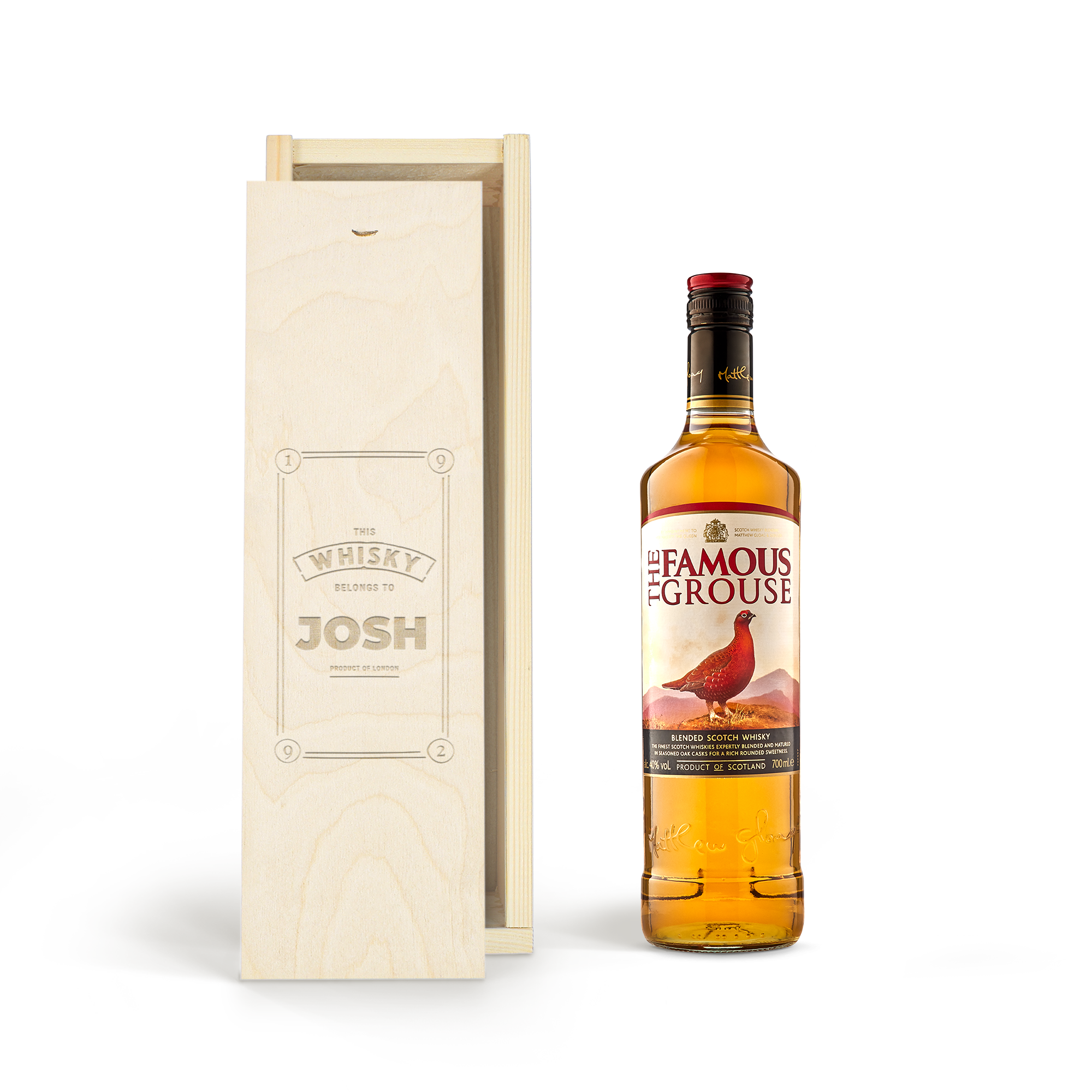 Personalizowana whiskey Famous Grouse