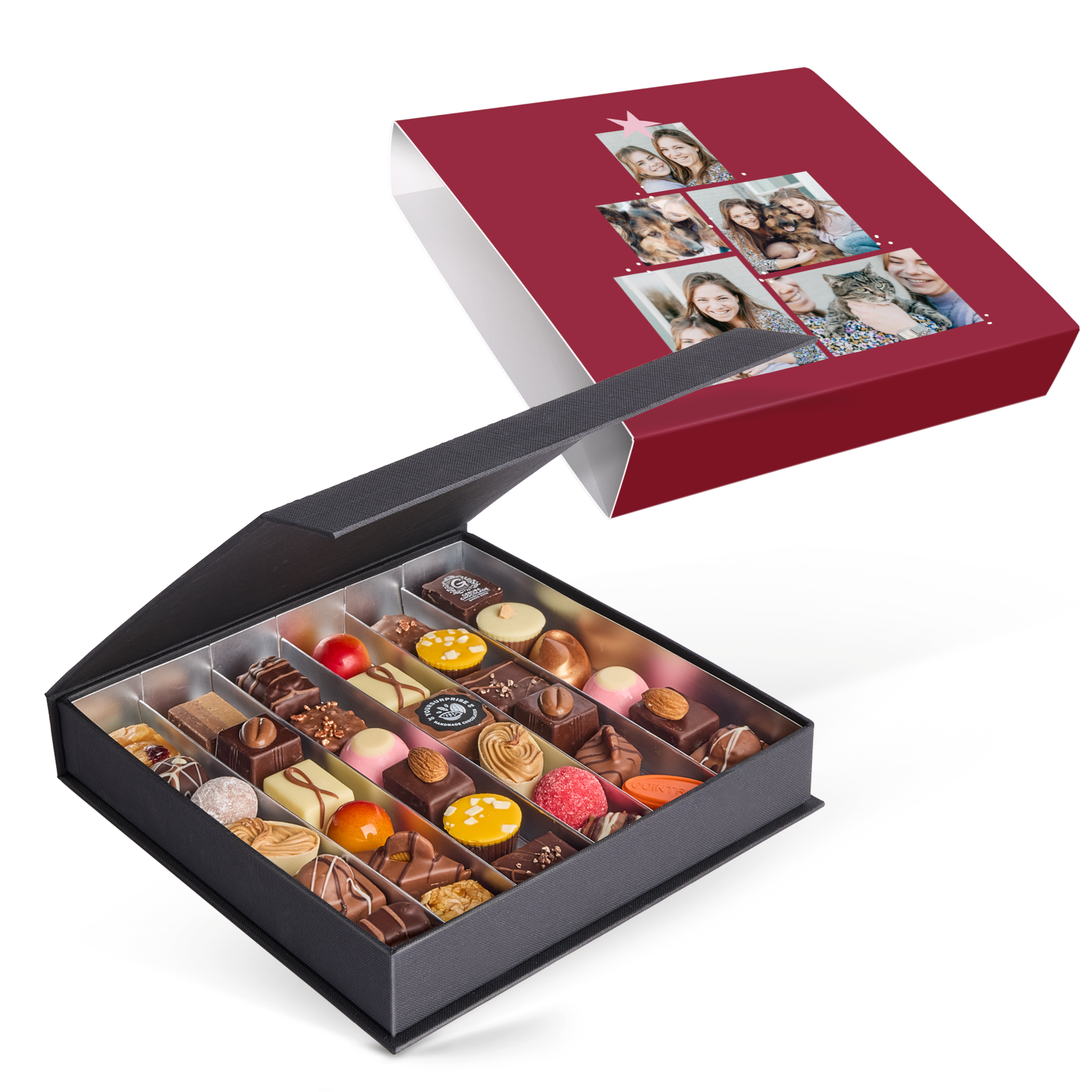 Boîte de chocolats personnalisée - Noël  - 36 pièces