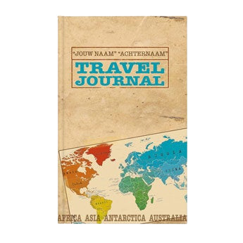 Travel journal met naam en foto - Hardcover