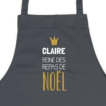 Tablier de Noël - Gris