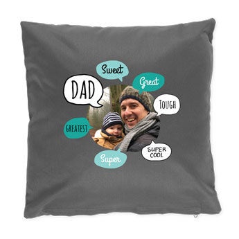 Father's Day cushion - Dark Grey