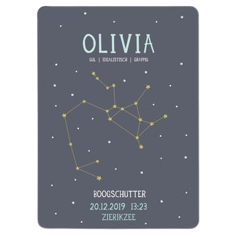 Geboorteposter sterrenbeeld