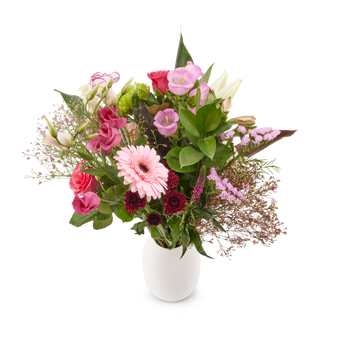 Bouquet de fleurs roses - Large