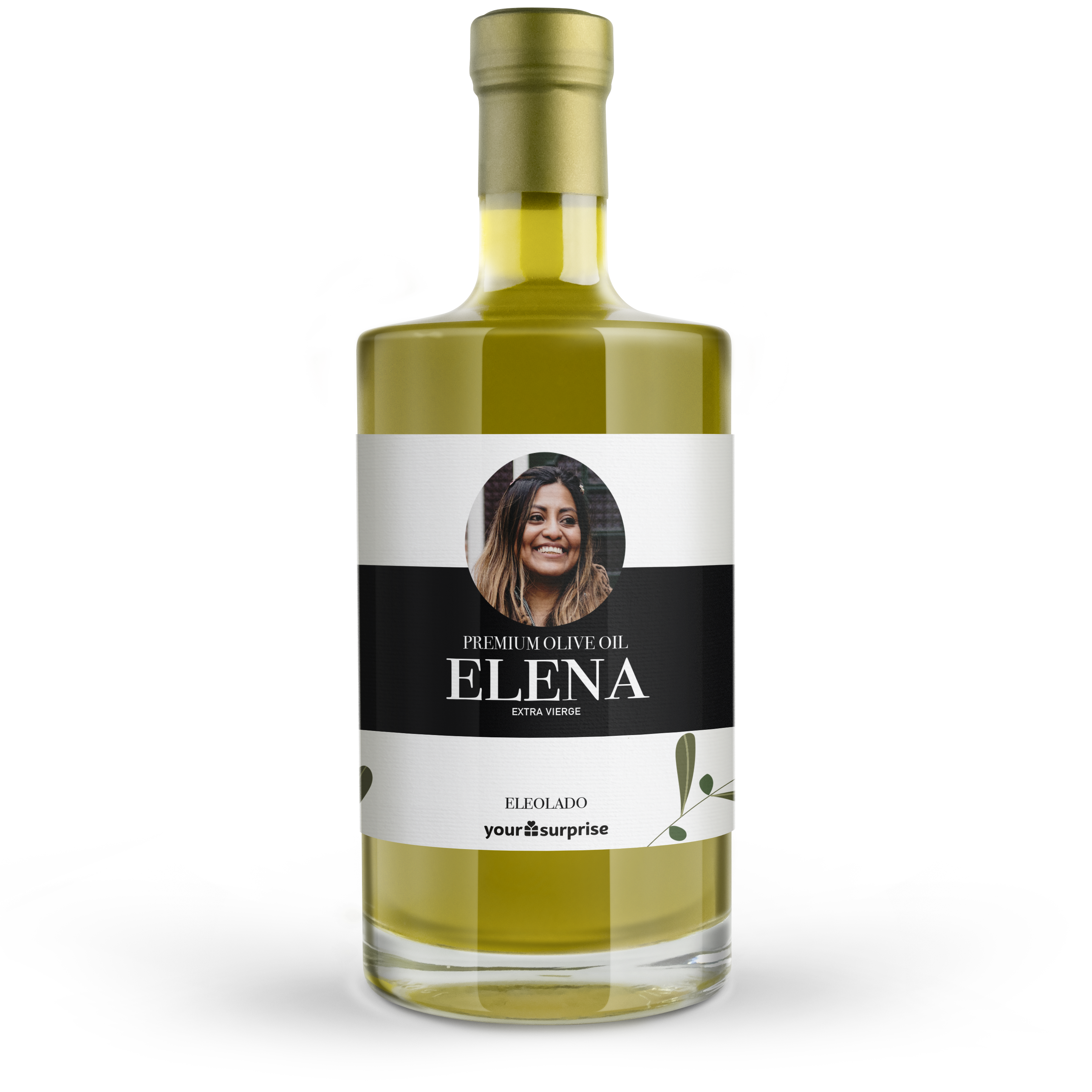 Olivenöl Geschenk mit Foto & Name