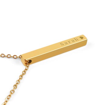 Bar necklace - Gold colour