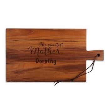 Mother's Day breadboard - Teak