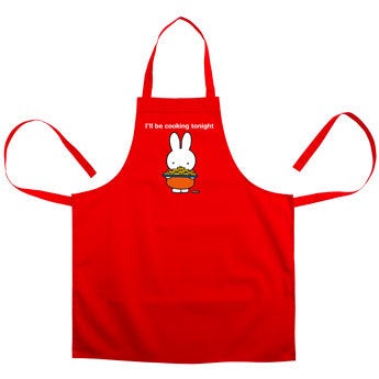 Kuchyňská zástěra miffy - červená