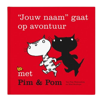 Boek met naam en foto - Op avontuur met Pim & Pom - Softcover