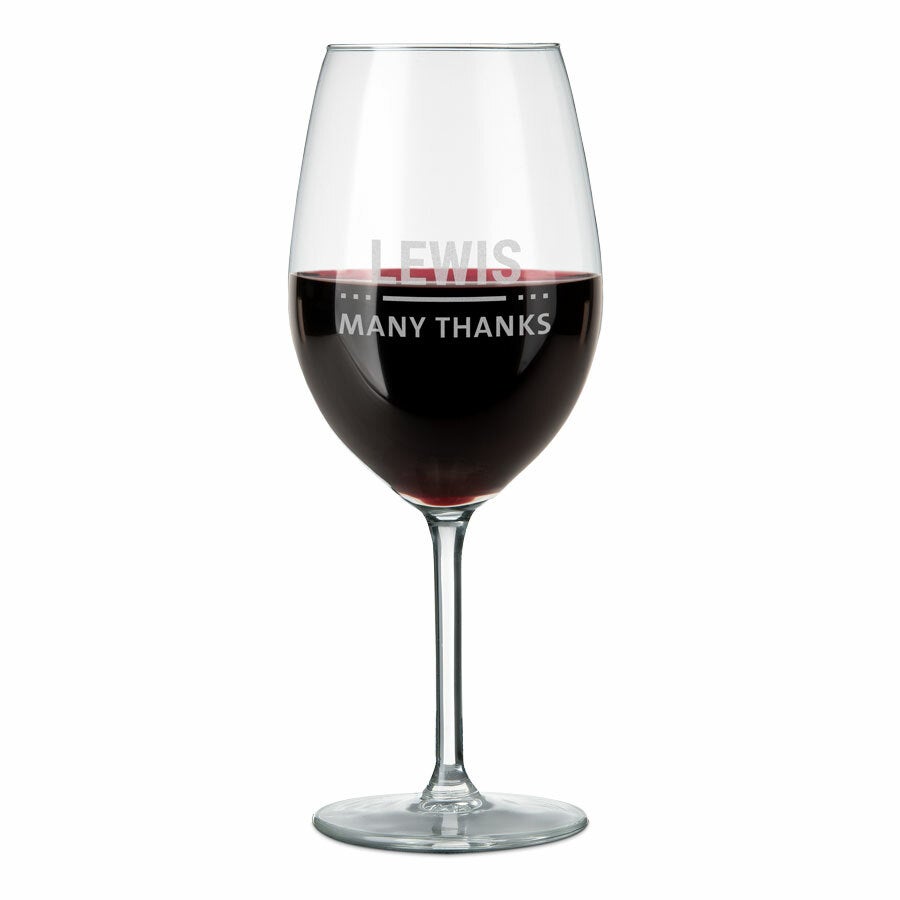 Personalized Red Wine Glasses - 2 pcs