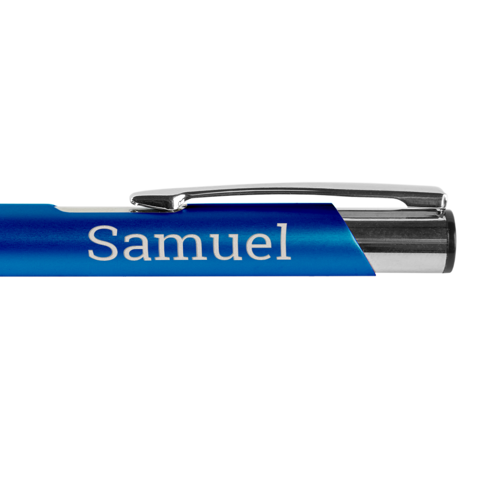 Personalised pen - Viva - Tess - Ballpoint - Engraved - Blue - Right-handed