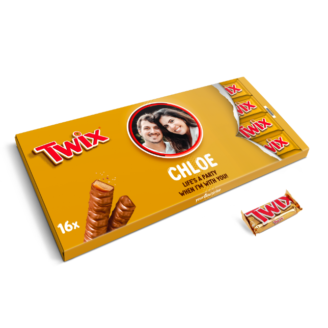 Personalised XXL Twix chocolate bar