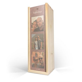 Caisse à vin personnalisée - classique