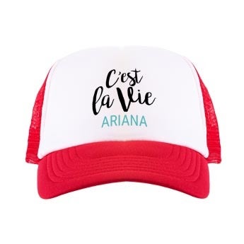 Trucker cap - Rød / hvit