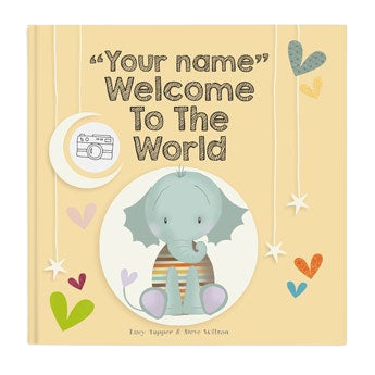 Baby book with name - Welcome to the world - Hardcover