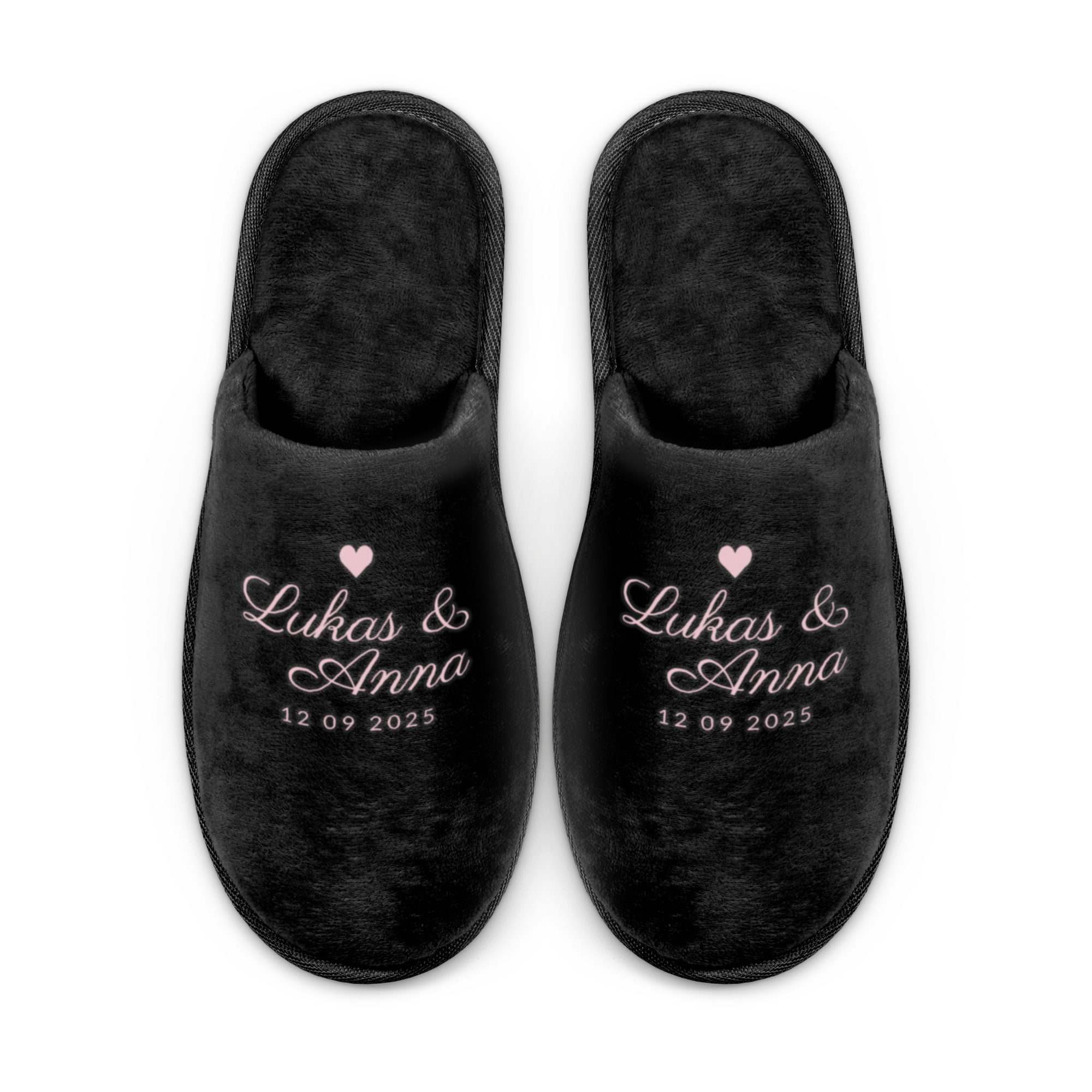 Personalisierte Hausschuhe - Schwarz (36/38)