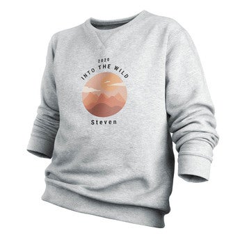 Sweatshirt personalizada - Homens - Cinza - L