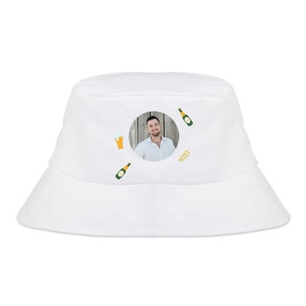 Slnečný klobúk - biely