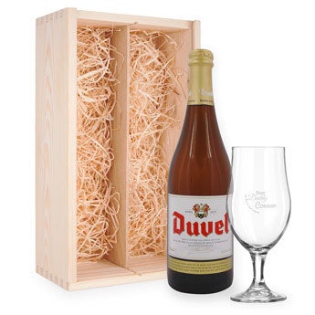 Vatertagsbier mit Glas - Duvel