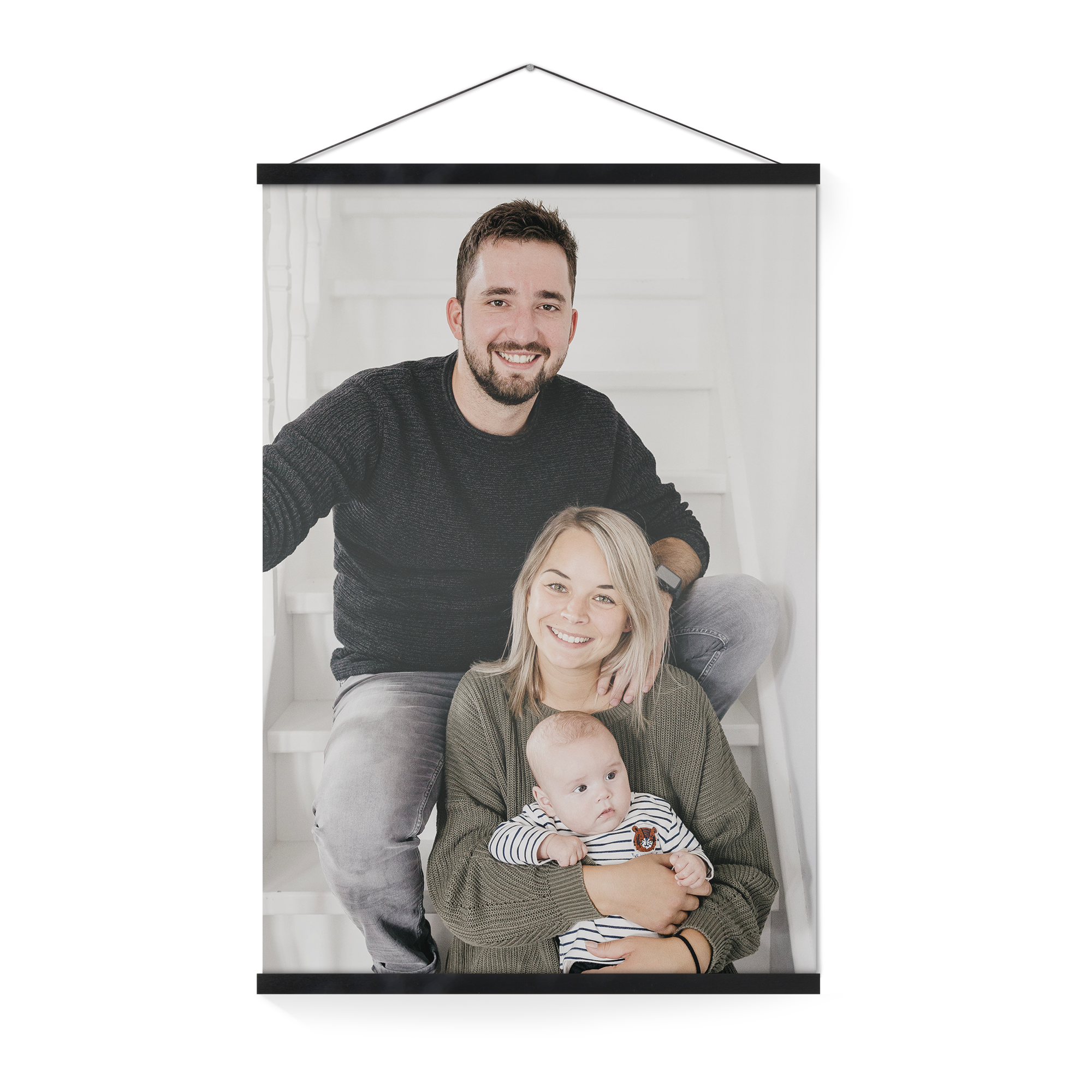 Personalised poster with black hanger - 40x50