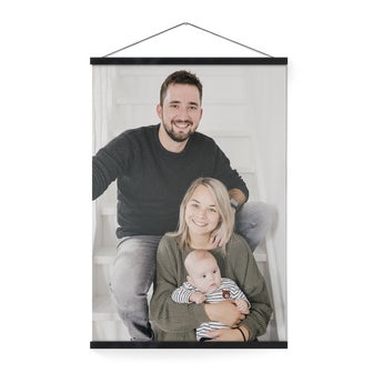 Personalised poster with frame - black 