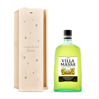 Licor Limoncello Villa Massa - em caixa personalizada