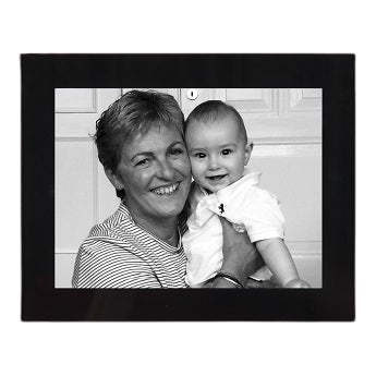 Cadre photo en verre - Noir - 18x13 cm
