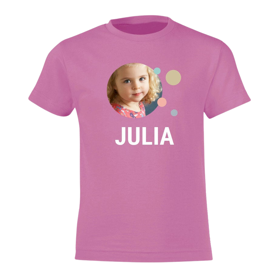 Kindershirt bedrucken - Rosa  - 4 Jahre