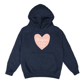 Sweat à capuche - Enfant - Marine - 8 ans