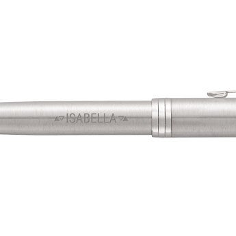 Personalised pen - Parker - Sonnet - Fountain - Engraved - Silver - Left-handed