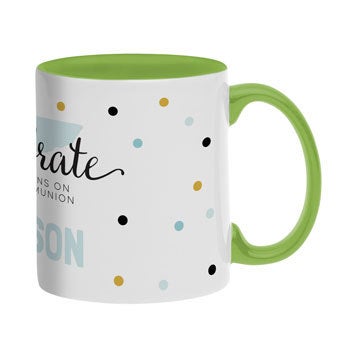 Tazza con testo - verde