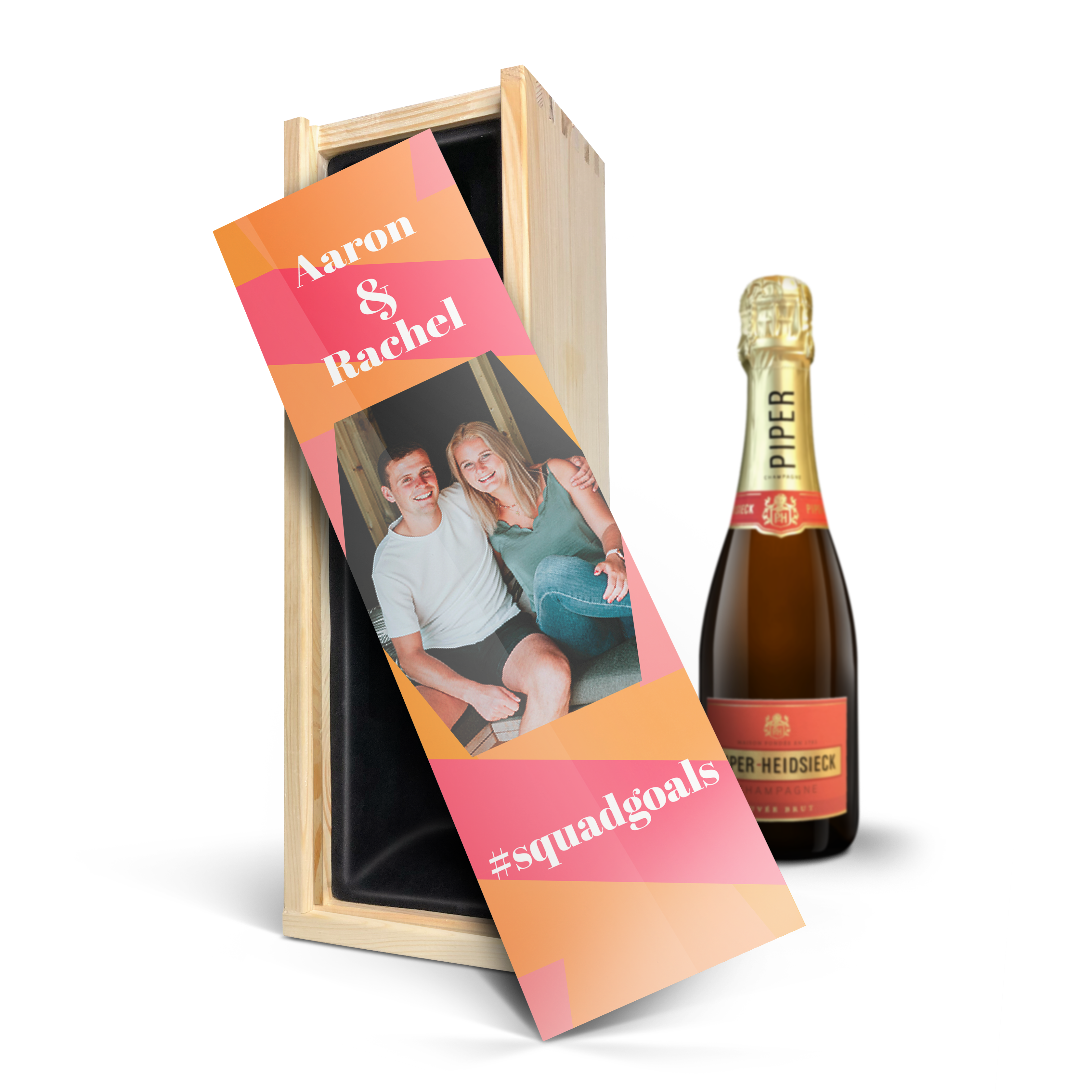 Coffret champagne personnalisé - Piper Heidsieck Brut - 375ml