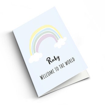 Carte félicitations naissance - XL - Portrait