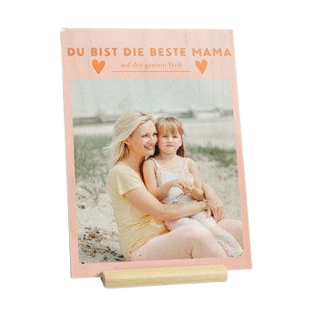Muttertagskarte selbst gestalten - Hozkarte - Vertikal