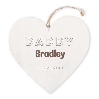 Father's Day - wooden heart