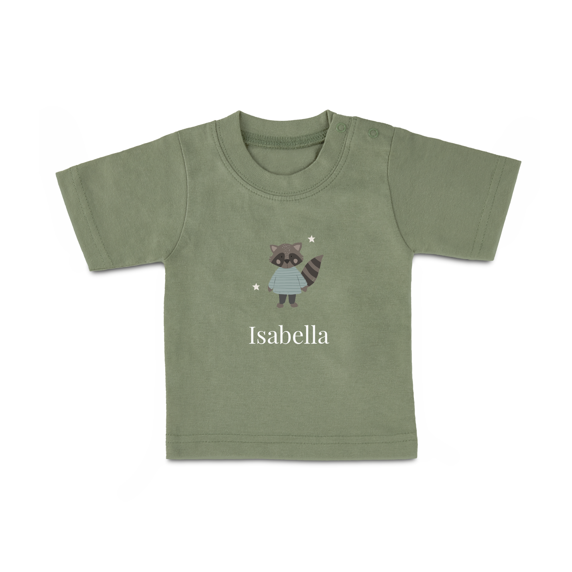 Baby T-Shirt - Printed - Short Sleeves - Green - 74/80