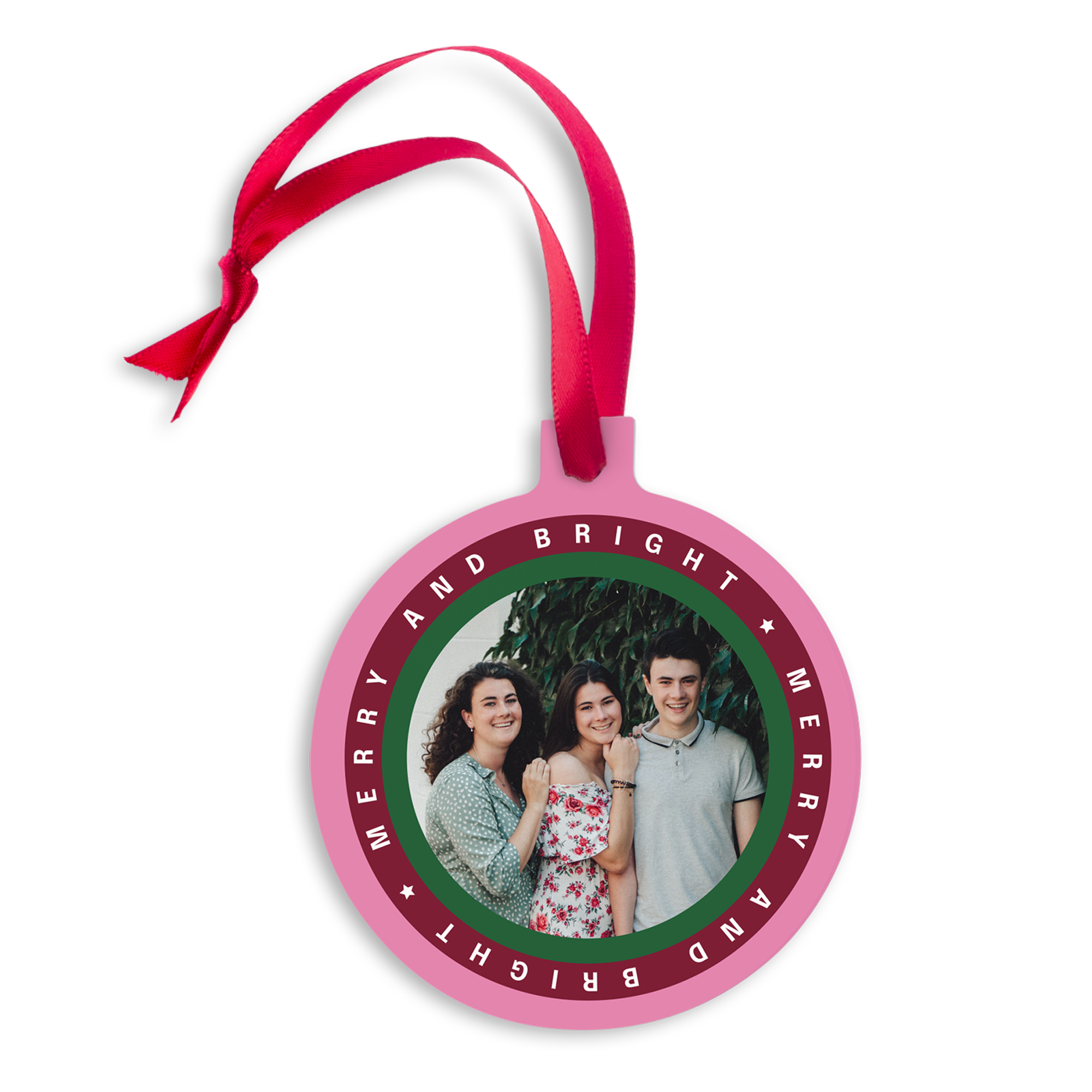 Personalised Christmas ornaments aluminium - Bauble (2)