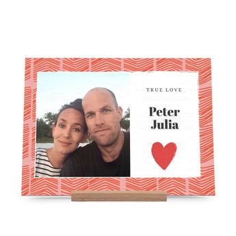 Houten Valentijnskaart