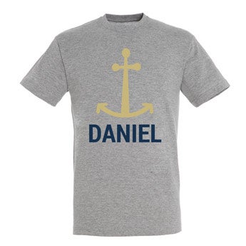 T-Shirt Herren - Grau meliert