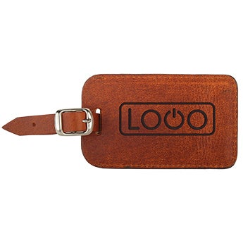 Leather luggage tags